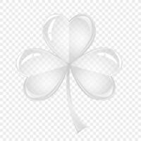 Clover leaf. St Patrick's Day symbol, Irish lucky shamrock. Endless repeated backdrop, texture, wallpaper vector