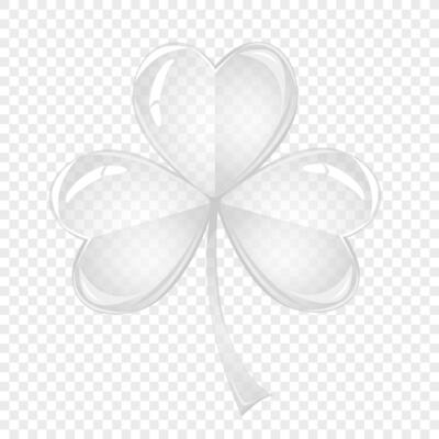 Clover leaf. St Patrick's Day symbol, Irish lucky shamrock. Endless repeated backdrop, texture, wallpaper