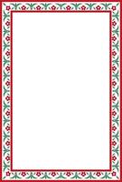 Vector colored square turkish ornament. Endless ottoman national border, frame