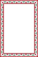 Vector colored square turkish ornament. Endless ottoman national border, frame