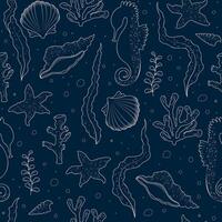 sea life pattern vector