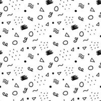 doodle seamless pattern vector