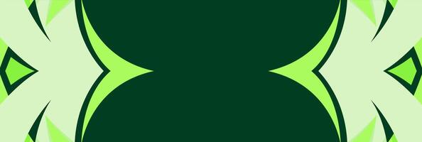 sport banner with modern green design with sharp curved geometric shapes vector