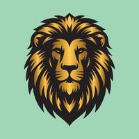 leones cara mascota logo diseño vector ilustración para marca identidad icono y real Rey león.