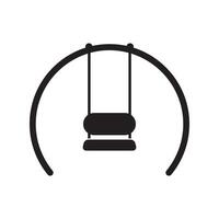 swing icon vector