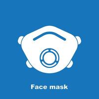 Medical mask icon vector