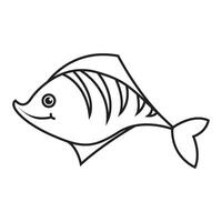 fish icon vector