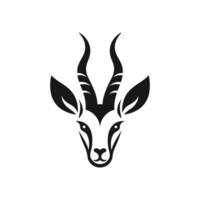 Majestic Antelope Gazelle Head Logo Vector Icon Illustration Design Template