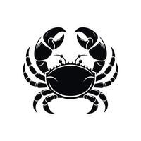 Crab silhouette. Logos. Crab isolated on white background. crab illustration logo vector