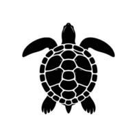 plano y mínimo Tortuga símbolo logo ilustración en gráfico diseño vector