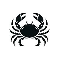 Crab silhouette. Logos. Crab isolated on white background. crab illustration logo vector