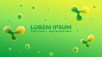 realistic green bubbly ripples fluid abstract background vector