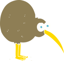 flat color illustration of kiwi png
