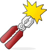 hand drawn cartoon pliers png