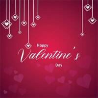 Valentines day poster vector