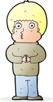 cartoon shy boy png