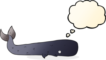 cartoon whale with thought bubble png