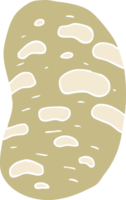 platt Färg illustration av potatis png