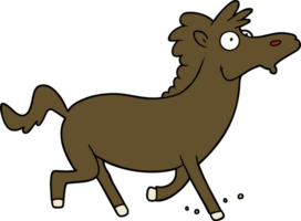 caballo corriendo de dibujos animados png