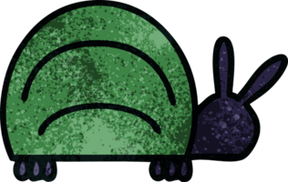 retro grunge texture cartoon of a green bug png