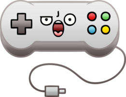 gradient shaded cartoon of a game controller png