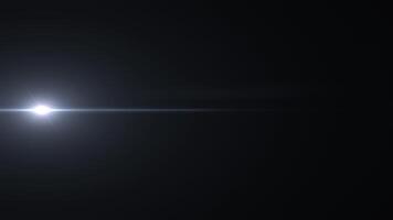 Abstract flickering white star optical flares moving left to right video