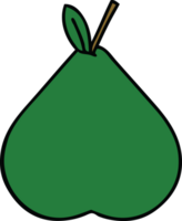 cute cartoon of a pear png