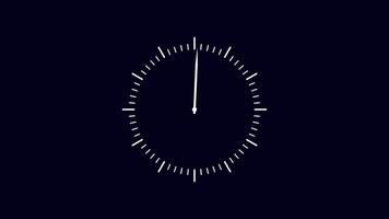 l'horloge avec en mouvement flèches. chronomètre animation. minuteur animation. video