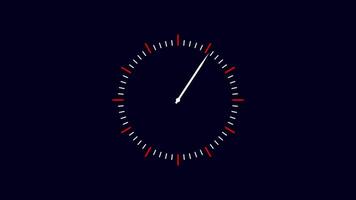 orologio con in movimento frecce. cronometro animazione. Timer animazione. video