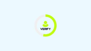 verify icon, verification icon, face recognition face id Mobile phone icon Animation video