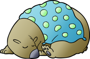 sleeping bear cartoon chraracter png