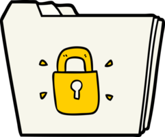 cartoon locked files png