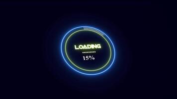 circle loading, Indicator for loading progress. Seamless looping. video