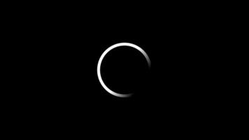 Circle Loading icon loop out animation with dark background. video