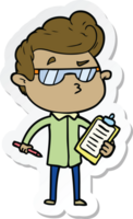 Aufkleber eines coolen Cartoon-Typen png