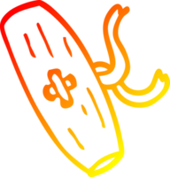 alternância de desenho de desenho de linha de gradiente quente png