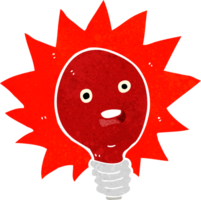 ampoule rouge de dessin animé png