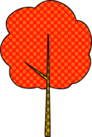 albero di cartone animato in stile fumetto eccentrico png