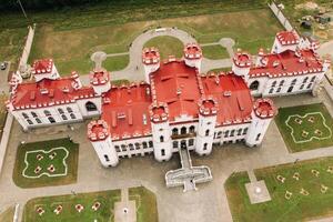 Summer Kossovsky Castle in Belarus.Puslovsky Palace photo