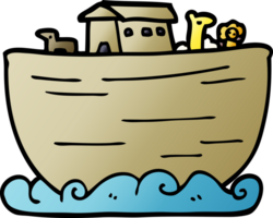 tecknad doodle noahs ark png