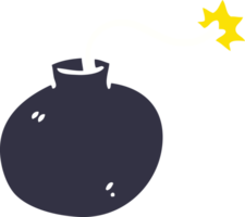 quirky hand drawn cartoon bomb png