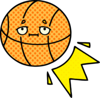 comic book style cartoon basketball png