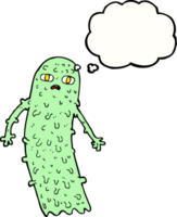 cartoon spooky ghost with thought bubble png