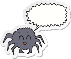 adesivo de uma aranha de desenho animado png