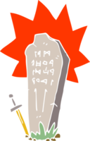 dessin animé doodle héros tombe png