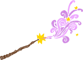 cartoon magic wand png