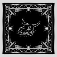 vector of old western bandana perfect for print, apparel, etc