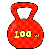 Karikatur 100kg Kessel Glocke Gewicht png