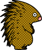 stacheliger igel des karikaturgekritzels png