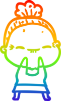 arco iris gradiente línea dibujo dibujos animados pacífico anciana png